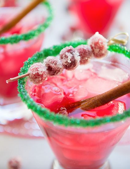 Holiday Spiced Cranberry Margaritas