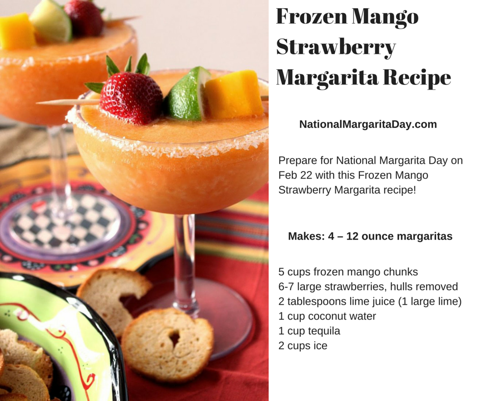 Frozen Mango Strawberry Margarita Recipe